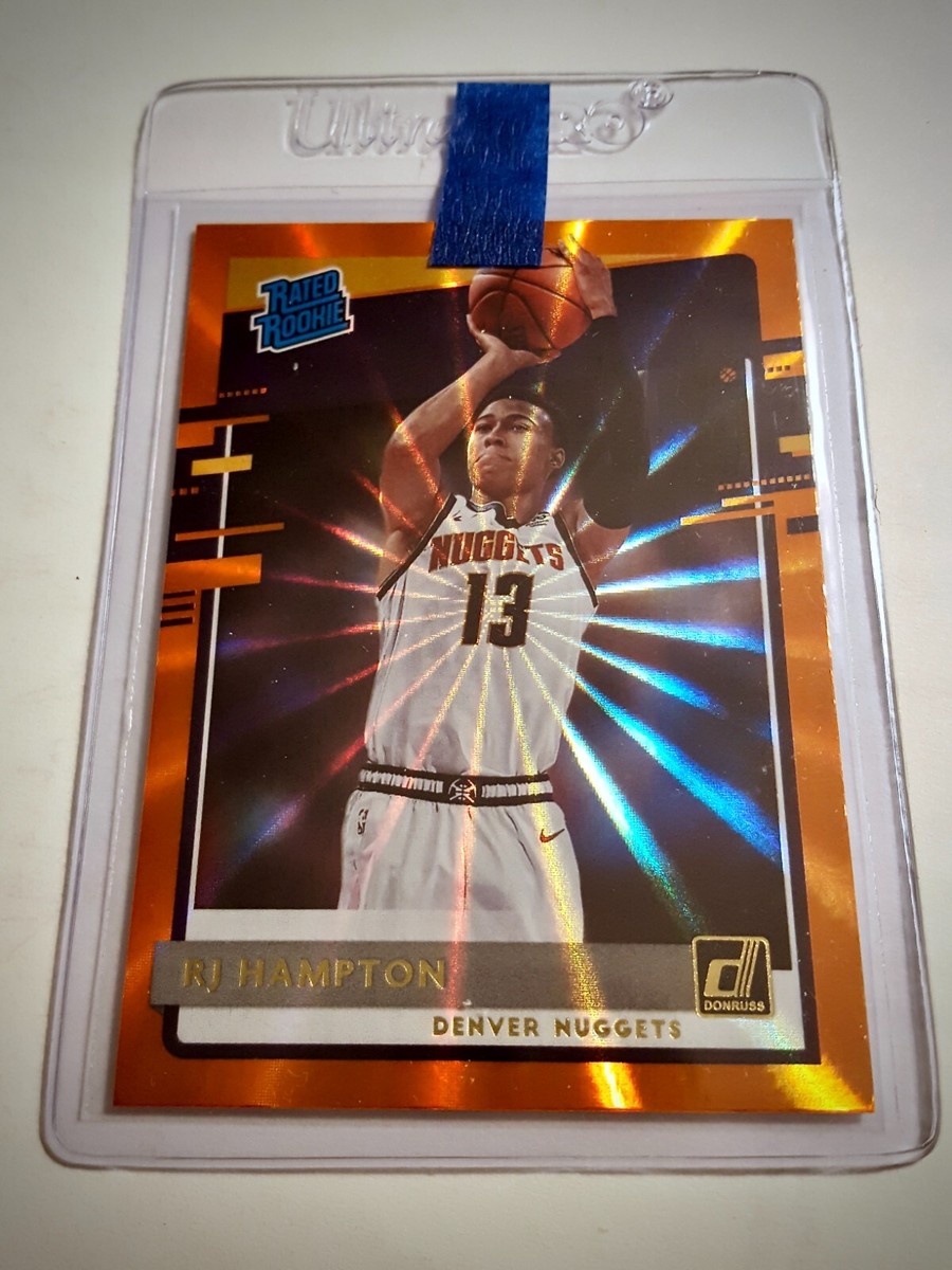 2020-21 Panini Donruss RJ HAMPTON #237 Orange Laser Rated Rookie