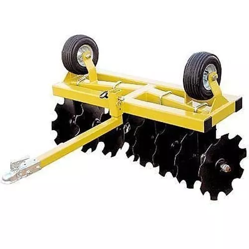 DISC CULTIVATOR Harrow Tow Behind ATV UTV Compact Tractor 4