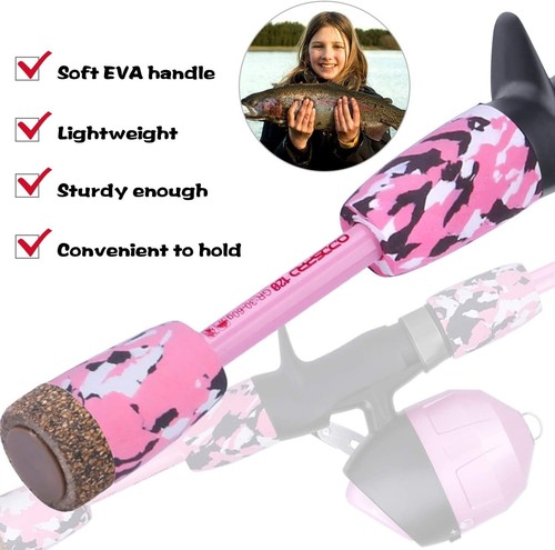 Portable Pink Fishing Rod Combo - Beginner Kit with Tackle Box for Kids 3 to 15 - Picture 5 of 9