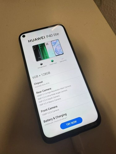 Huawei P40 lite - 128GB - Midnight Black - DEMO GERÄT - DISPLAY - Ersatzteile