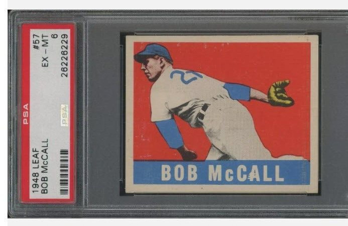 1948 Leaf Bob McCall #57 PSA 6 EX MT