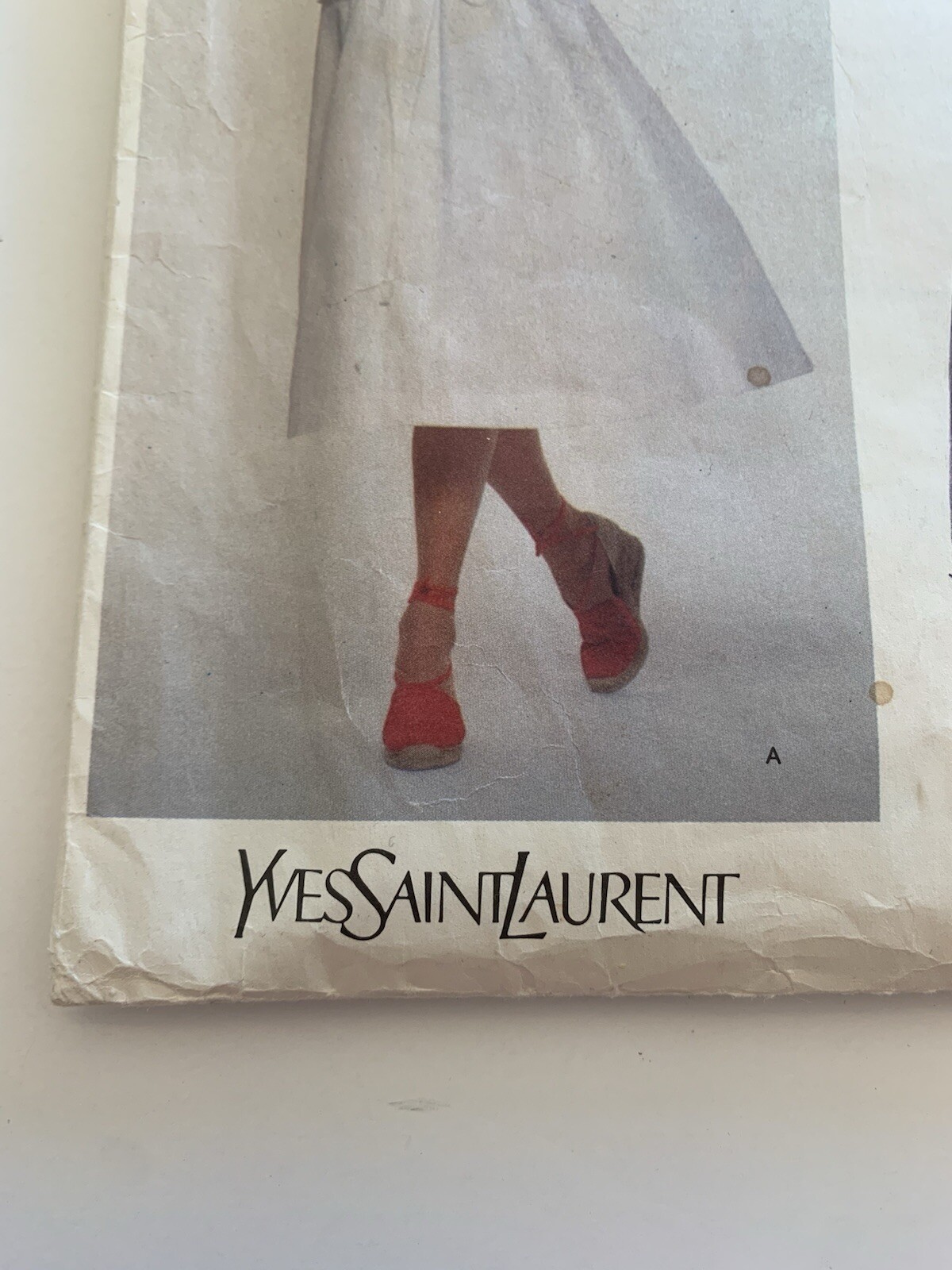 Completo top e gonna vintage Vogue Paris Yves Saint Laurent Misses taglia 8