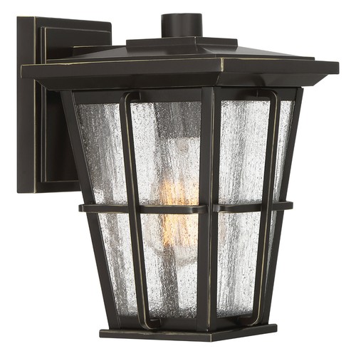 Quoizel Rockport 9.8" Outdoor Wall Lantern Palladian Bronze RPT8407PN - Picture 2 of 5