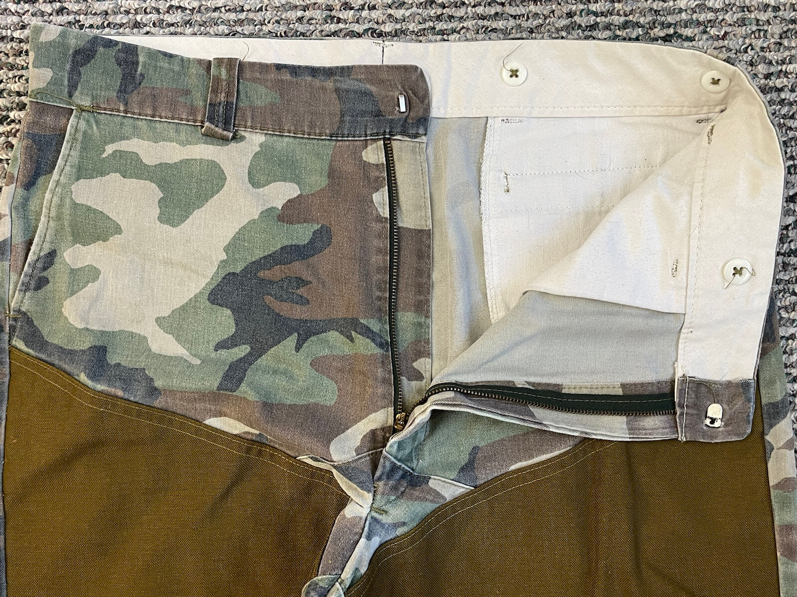 Vintage Duxbak Pants Mens 38x28 Camo Heavy Brush Briar Pants Hunting