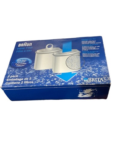 Braun Brita Pure Aqua Coffee Water Filter Cartridge KWF2 New 2 Pack MR9 - Picture 2 of 12