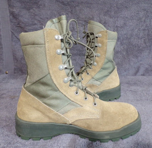 Pre Owned Mondo Military Combat Leather Steel Toe Hiking Work boots men's 7XW