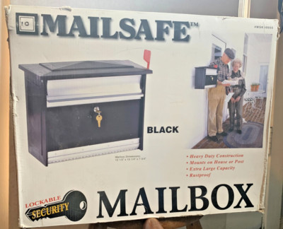 Mailsafe SALE Large Heavy Duty Lockable Security Wall Mailbox NIB MSK00000