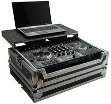 Harmony HCNS6IILT Flight Glide Laptop Stand DJ Custom Case for Numark NS6 II
