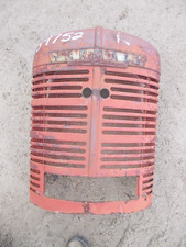 Farmall H Hv Ih Tractor Straight Original Front Nose Cone Grill + Screen Emblem