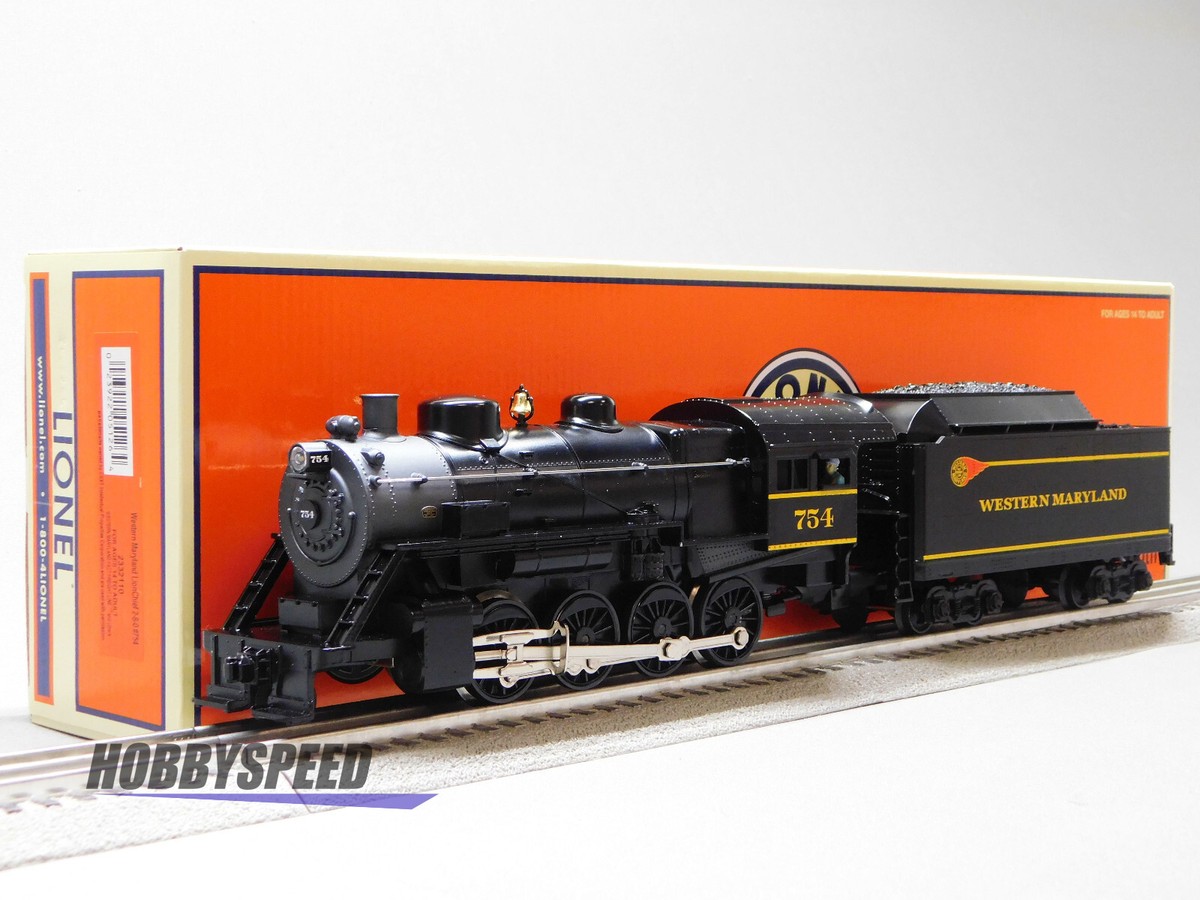 LIONEL WESTERN MARYLAND LIONCHIEF 2-8-0 STEAM ENGINE 754 O GAUGE