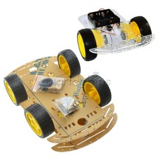 1set 4WD smart robot car chassis kits with Speed Encoder for arduino UF