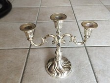 Quist Kerzenständer Versilbert 3-flammig Vintage 60er 70er Jahre