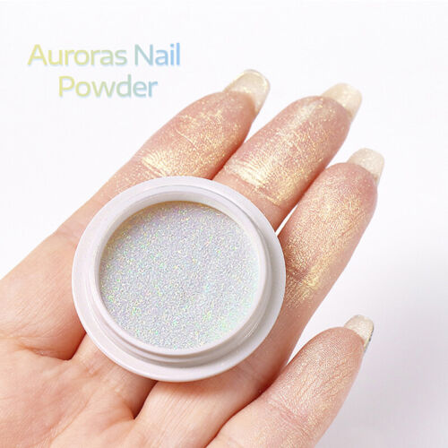 Polvo de uñas Perla Polvo de uñas Espejo de uñas Polvo Arte en uñas Decoración de uñas Hágalo usted mismo ❀ - Imagen 7 de 26