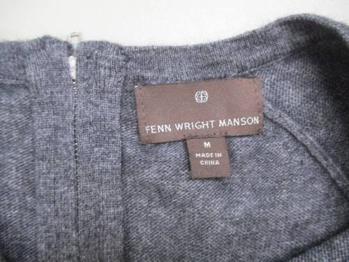 Fenn Wright Manson Sweater Women Medium Angora Blend Stripe Color Block Neutral - Picture 9 of 10