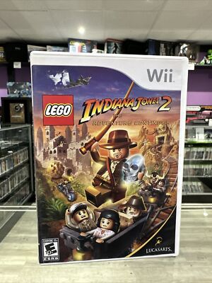 LEGO Indiana Jones 2: The Adventure Continues (Nintendo Wii, 2009) Complete!