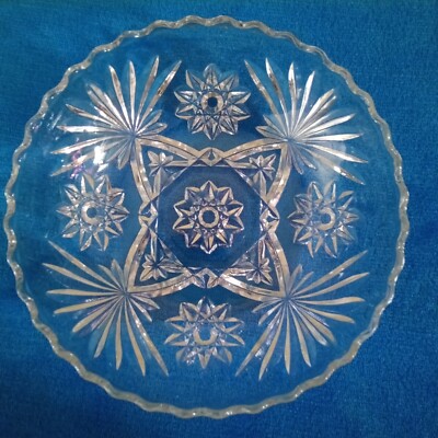 Vintage Anchor Hocking Early American Prescut (EAPC) Clear Pressed