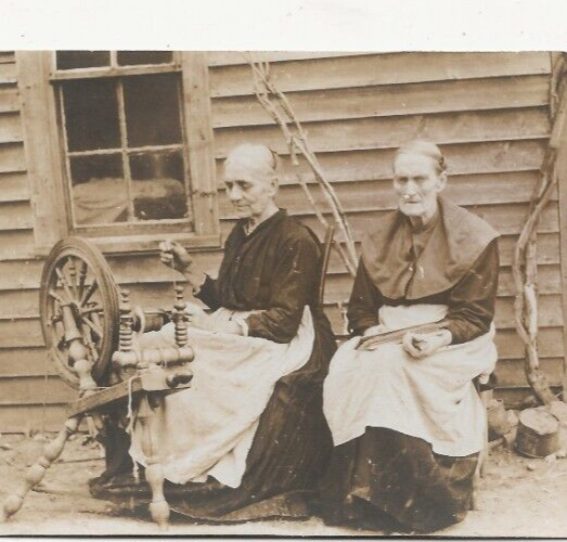 RARE OLD ALLANSTAND COTTAGE ASHEVILLE NC RPPC SPINNERS / WEAVERS