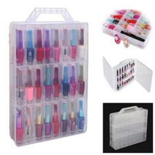 48 Lattice Nail Polish Holder Display Rack Container Case Organizer Storage Box