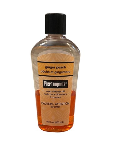 Pier 1 Imports Ginger Peach Reed Diffuser Oil Refill 16oz Discontinued 40% Full