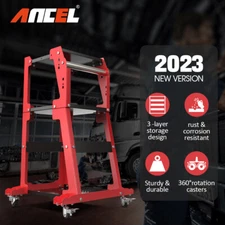 3 Drawers Rolling Tool Chest Tool Storage Cabinet Garage Cart Workshop w/ Wheels