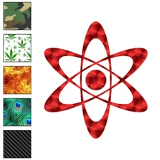 Atom Physics, Vinyl Decal Sticker, 40 Patterns & 3 Sizes, #6749