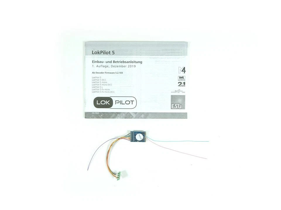 ESU H0 digital Decoder LokPilot 5 DCC NEM652 8 pin 59620 neu OVP - Bild 3 von 4