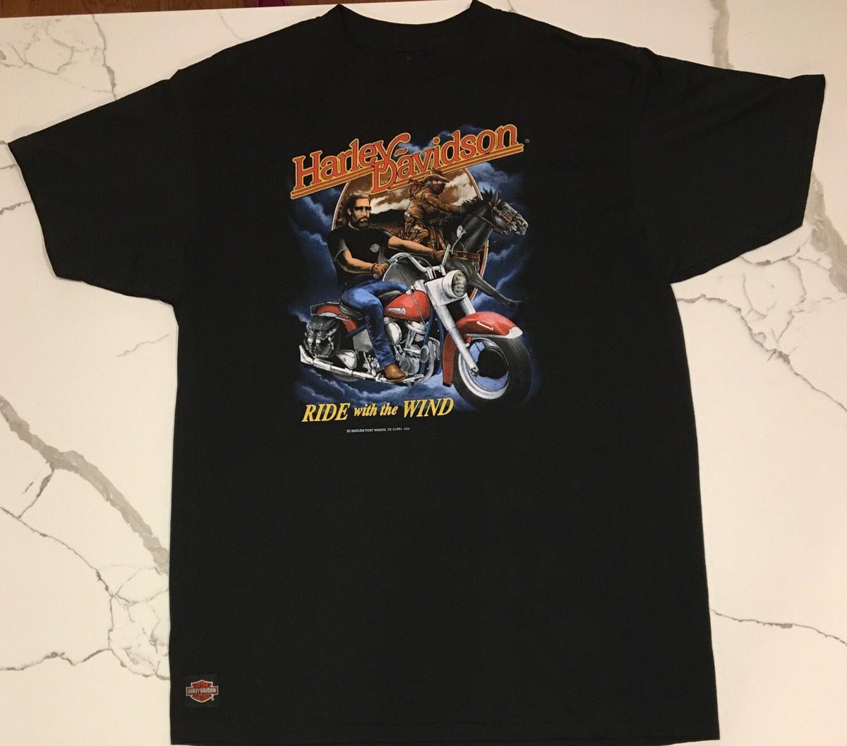 Vintage 3D EMBLEM Harley-Davidson Shirt 1991 3D Emblem Tag Vintage 3D EMBLEM Harley-Davidson Shirt 1991 3D Emblem Tag