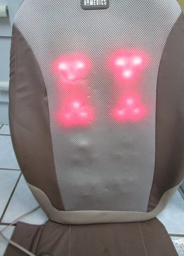 HoMedics Shiatsu KneadingDuel Back Massager Heat ,Remote Model MCS-370 HA Tested