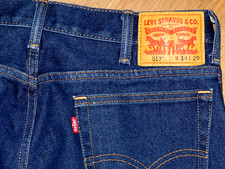 Men's Levi's 517 Cotton Blend Stretch Denim Boot Cut Jeans 34 X 29