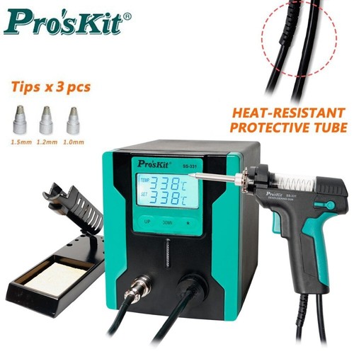 Pro'sKit SS-331H LCD Digital Electric Desoldering Pump BGA Suction Gun 110V/220V - Picture 5 of 8