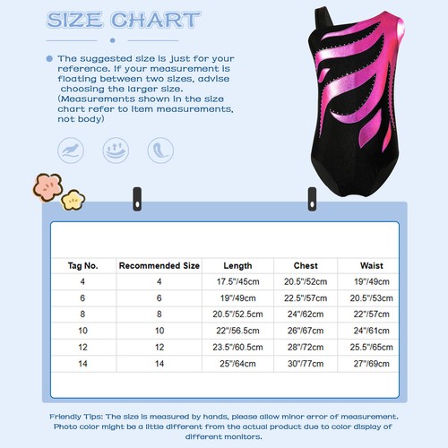 Kids Girl's Unitards Hair Bands Jumpsuit And Shorts Competition Overalls Daily - Picture 49 of 49