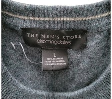 The Men's Store at Bloomingdale's Cashmere Crewneck Sweater L New