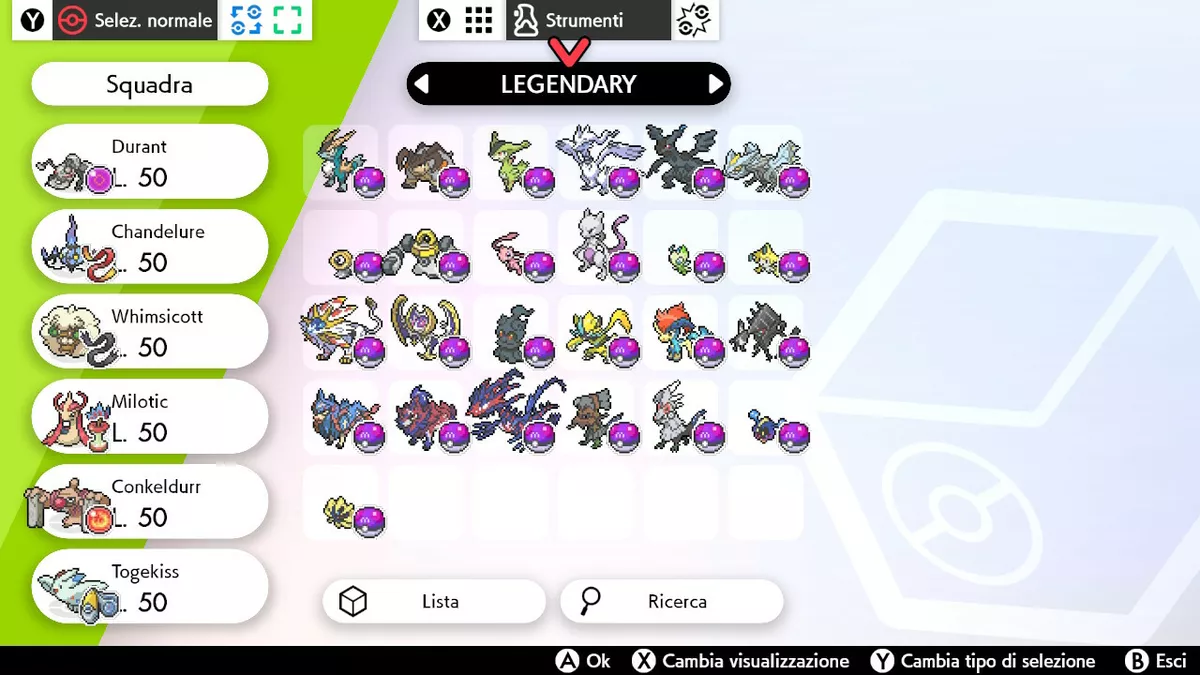 Shiny legendary bundle for Pokemon Sword and Shield + 6 Masterballs