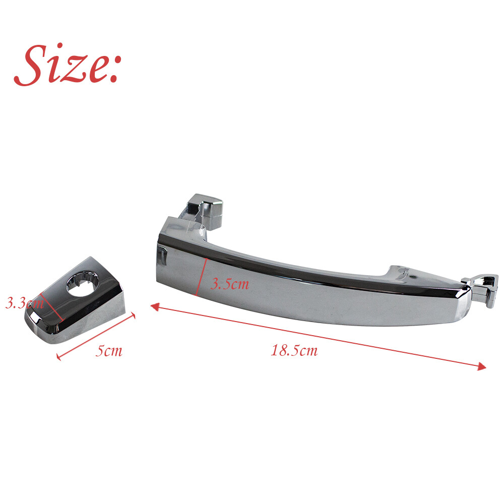 Outer Door Handle Left 96468254 Chrome for Chevrolet Aveo Saturn