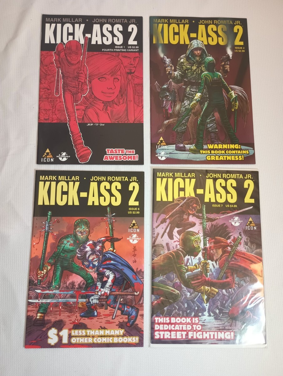 Kick-Ass Kick-Ass 2 Issues 1,2,6,7 Hit Girl Issue 1. Mark Miller