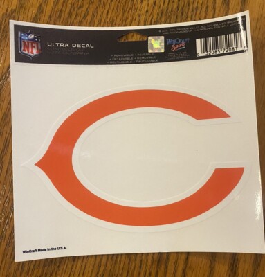 Chicago Bears 4  X 4  Ultra Decal