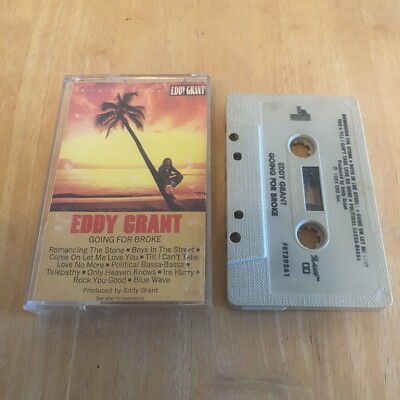 Eddy Grant cassette Going For Broke rare USA Import Version Tape