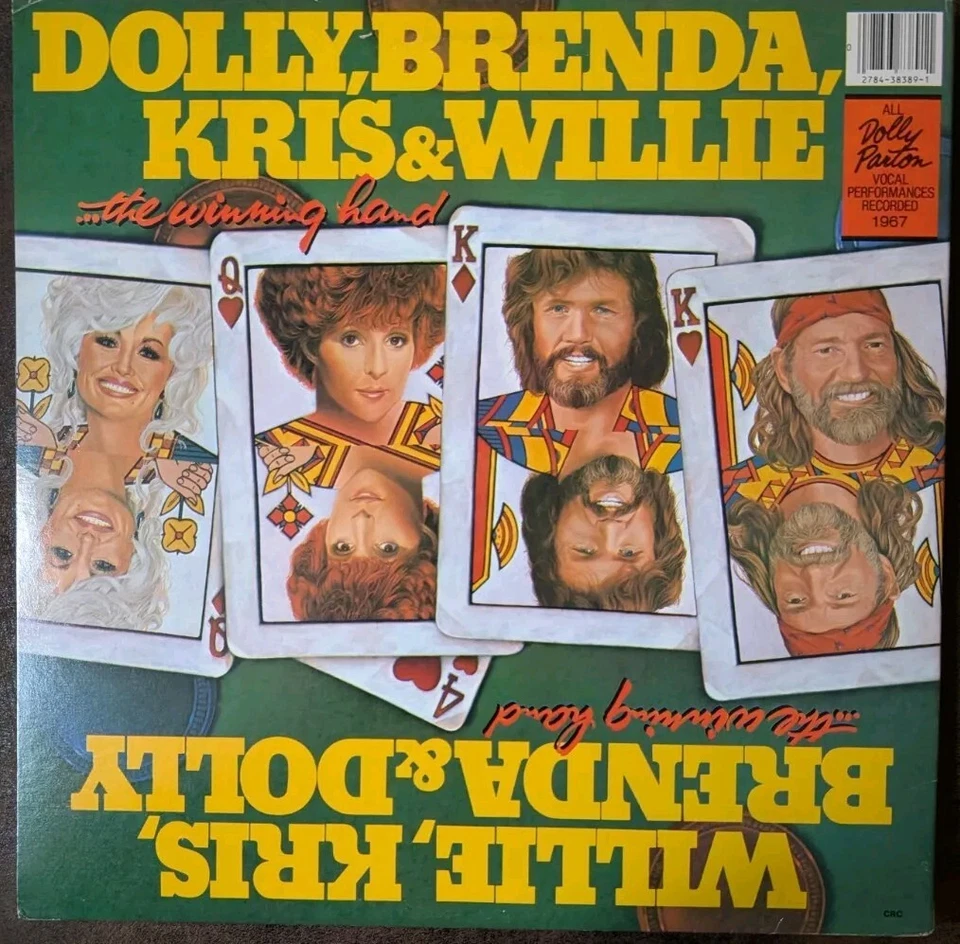 KRIS, WILLIE, DOLLY & BRENDA The Winning Hand 1982 2xLP JWG38389 - Image 2 of 4
