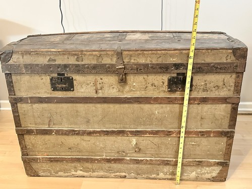 Louis Vuitton vintage steamer trunk circa 1870's EMBALLEUR - Picture 5 of 20