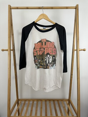Rolling Stones Band Raglan Shirts VTG The Rolling Stones 80s The