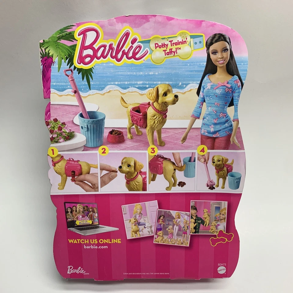 Barbie Juego de Muñeca de Moda Taffy Entrenamiento para Ir al Baño BDH74 NUEVO EN CAJA Foto 2 de 2