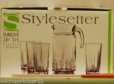 Stylesetter Florence 5pc Beverage Set with Pitcher