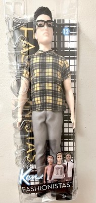 BARBIE KEN FASHIONISTAS #12 ''CHILL IN CHECK'' 2016 DOLL VERY RARE NEW IN BOX NRFB