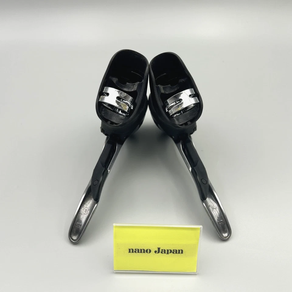 Shimano 105 ST-5600 STI Shifter levers 2x10 Speeds Left+Right Silver Used Japan - Image 3 of 4