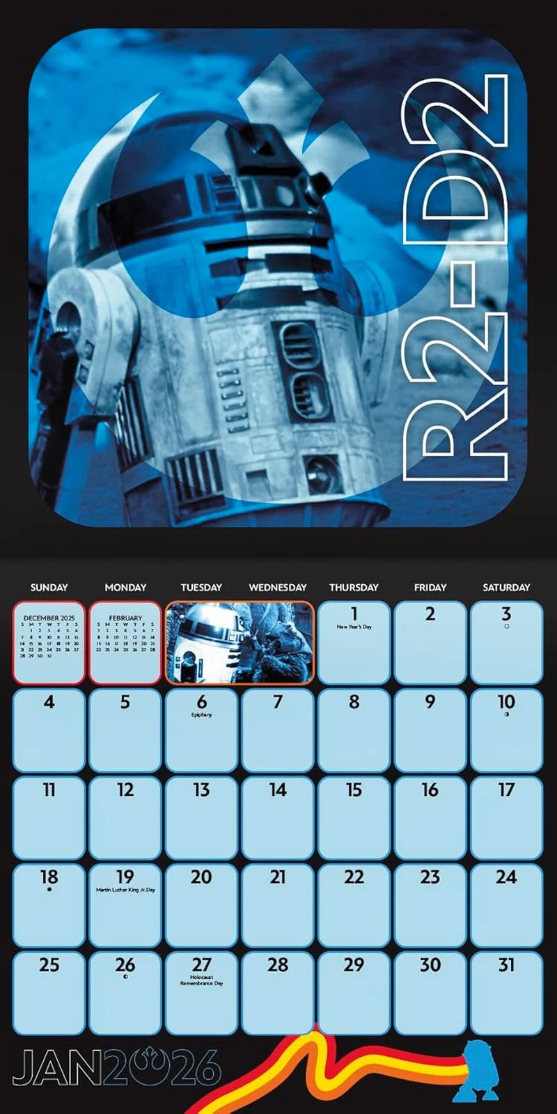 2026 Star Wars Wall Calendar