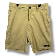 Pelagic Youth High Performance Deep Sea Hybrid Shorts Fishing Tan Youth Size 27
