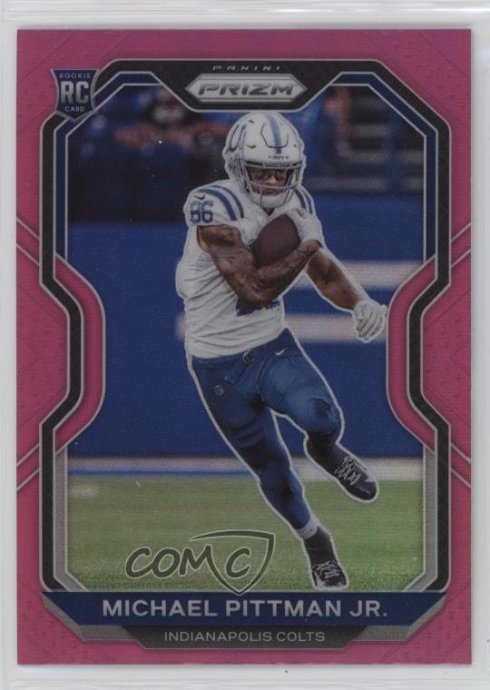 2020 Panini Prizm Rookie Pink Prizm Michael Pittman Jr #333 Rookie RC 1k9t
