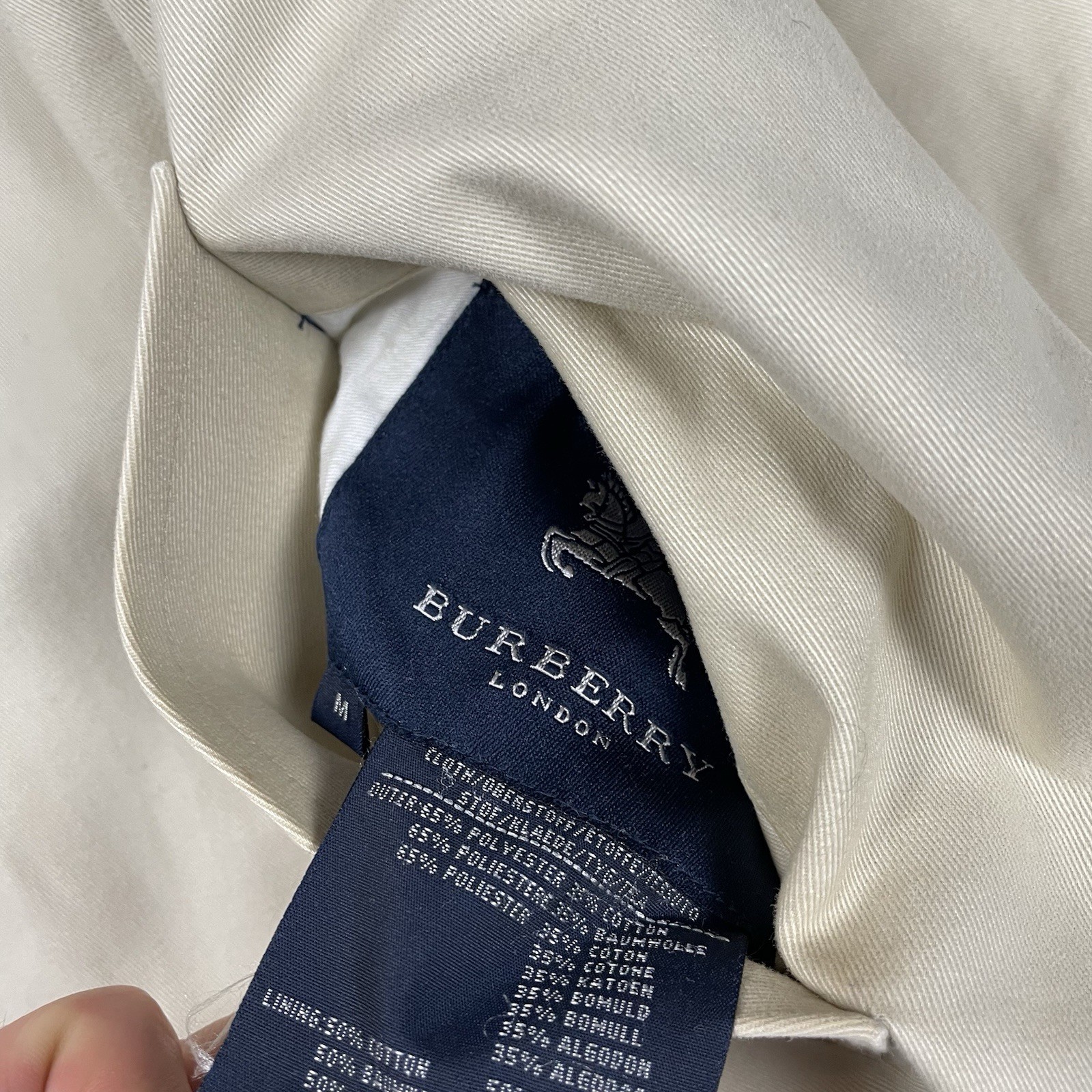 Burberry Nova Check Jacket Vintage Reversible Harrington Coat Beige Medium M image 7