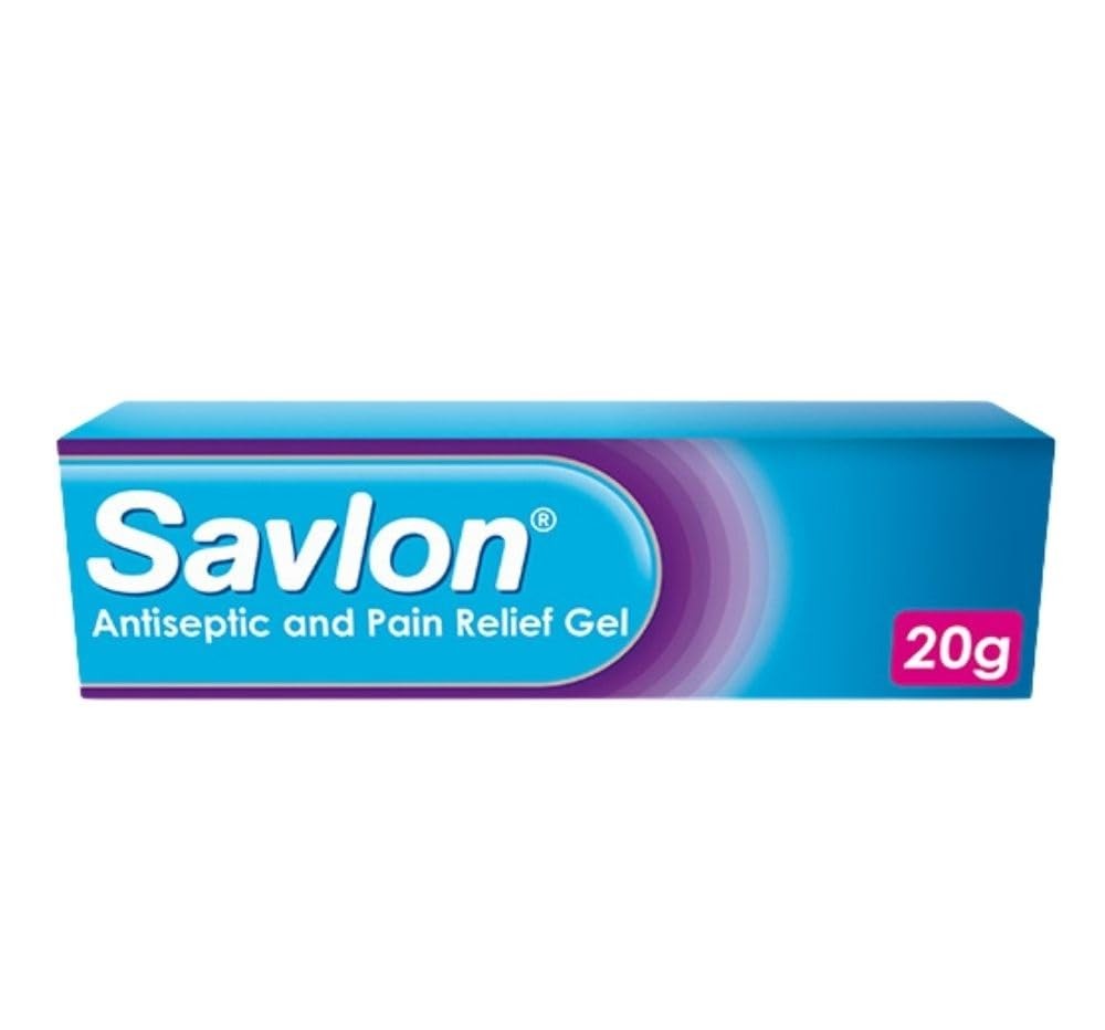 Savlon Antiseptic & Pain Relief Gel, First Aid for of Pack 1, Clear