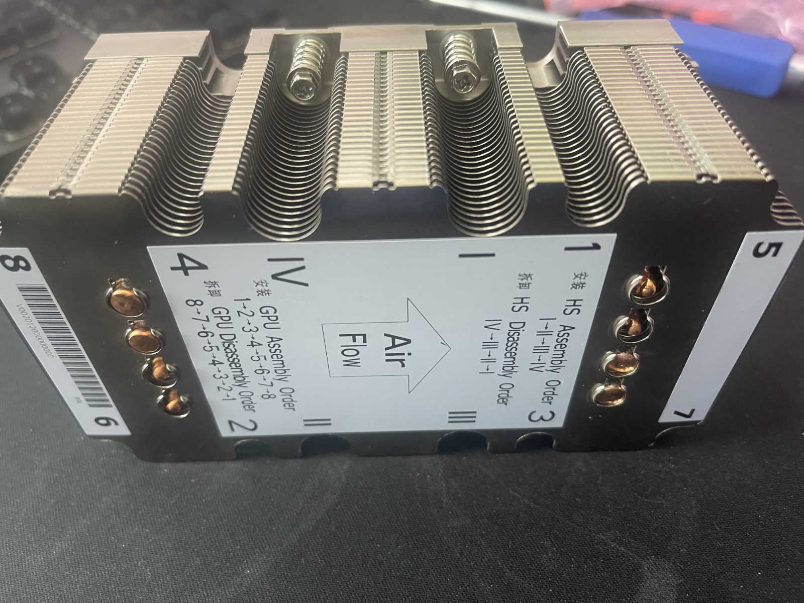 Heatsink for SXM2 GPU NVIDIA Tesla V100 Sxm2 900-2G503-0010-000